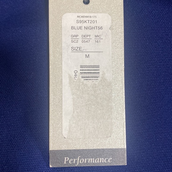 Polo Shirt DANIEL CREMIEUX NWT Signature Collection Performance Dark Blue SIZE M - Picture 9 of 10